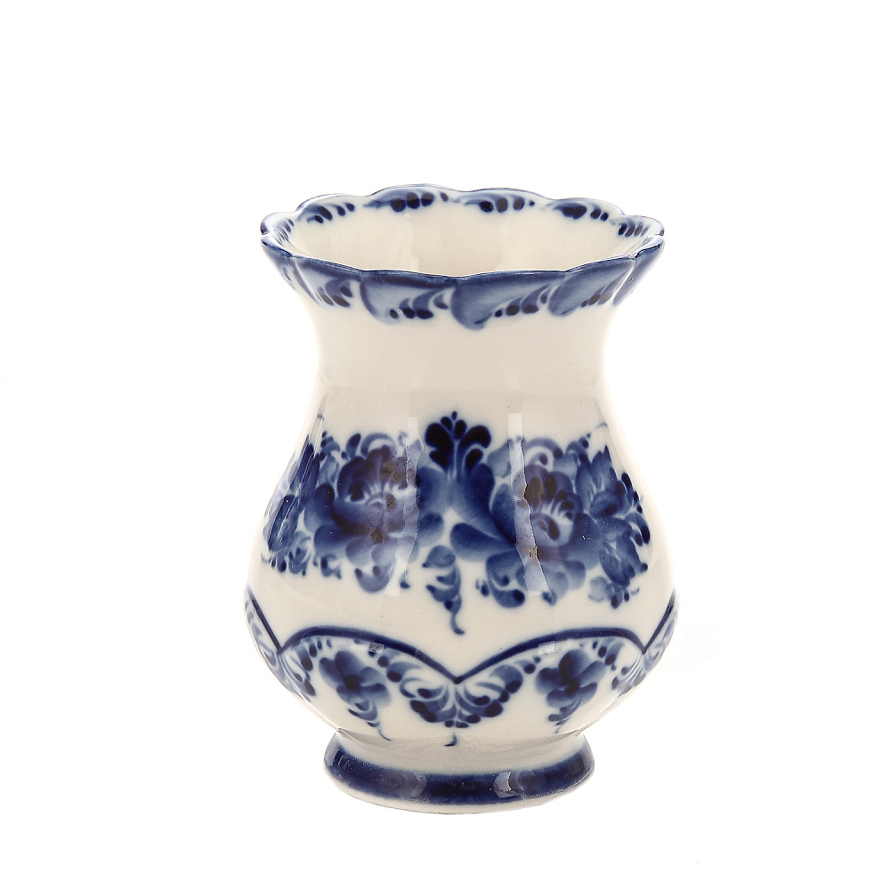 Чайный сервиз на 6 персон «Летняя фантазия». Гжель - интернет магазин Русь Велика я фото 9