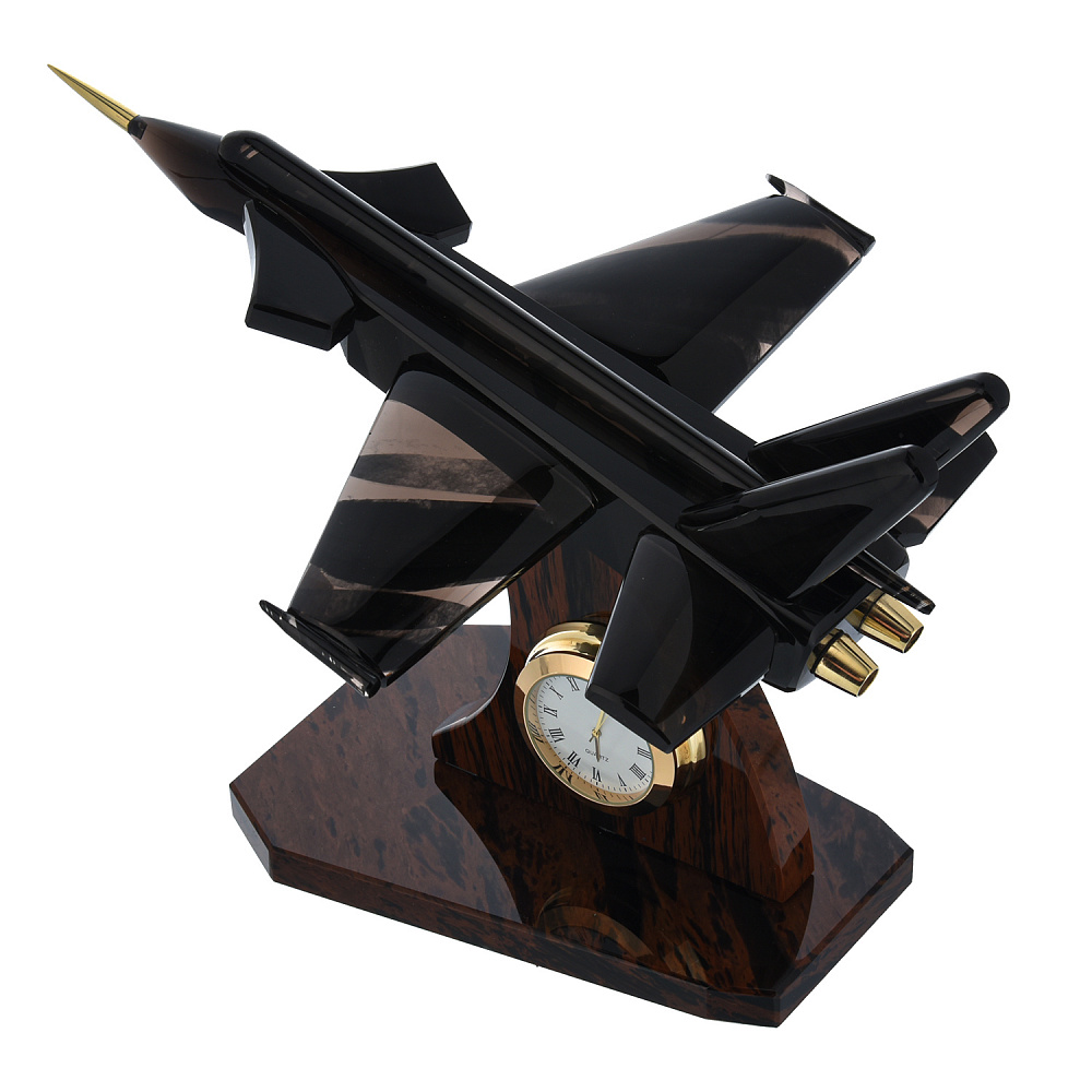 Часы настольные из натурального камня «Самолет» - интернет магазин Русь Велика я фото 3