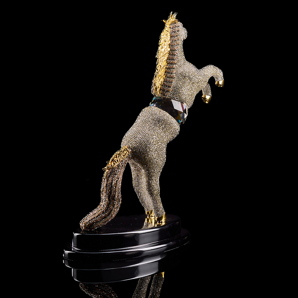 Символ 2026 года. Скульптура с хрустальными стразами «Лошадь» - интернет магазин Русь Велика я фото 7