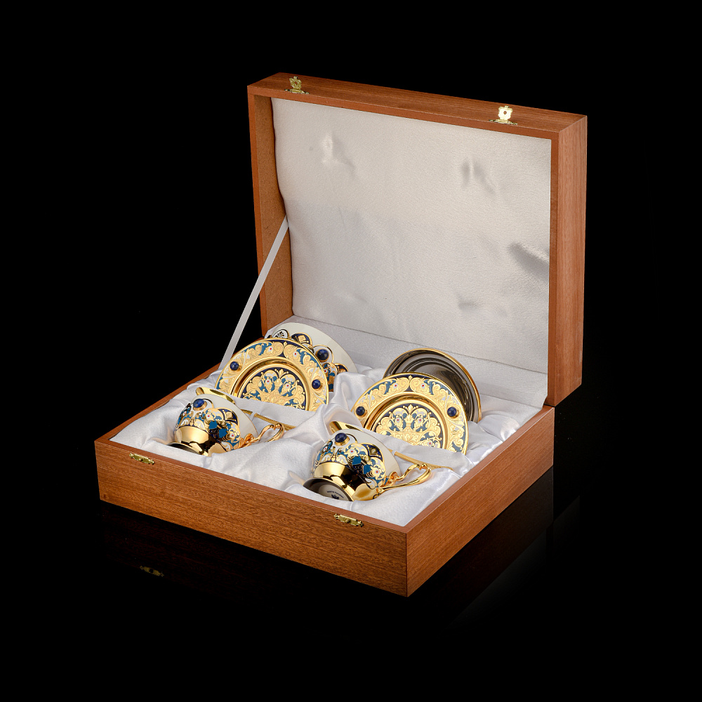 Кофейный сервиз на 2 персоны. Златоуст - интернет магазин Русь Велика я фото 8