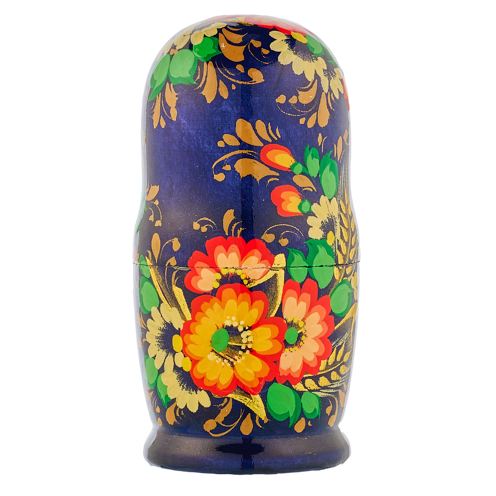 Матрешка «Цветы» 3 места - интернет магазин Русь Велика я фото 2