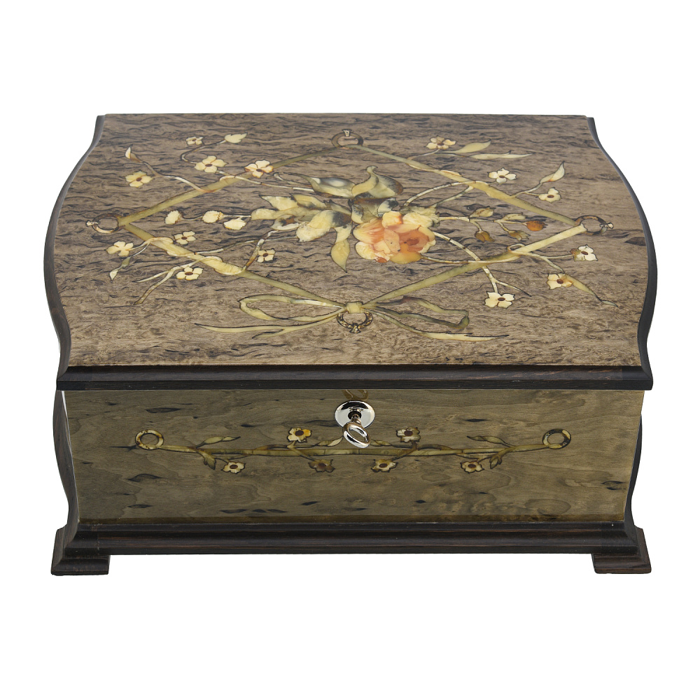 Шкатулка с янтарем «Дамская» - интернет магазин Русь Велика я 