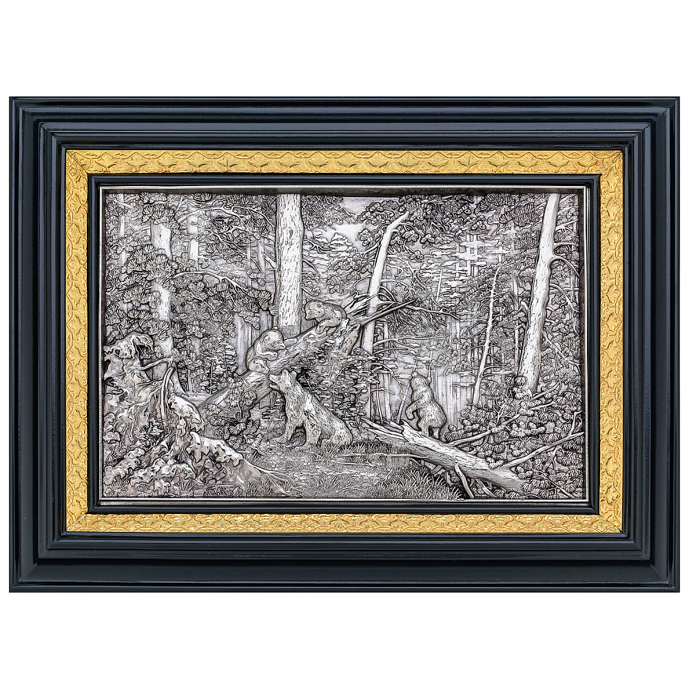 Панно «Медведь» 33х25 см - интернет магазин Русь Велика я 