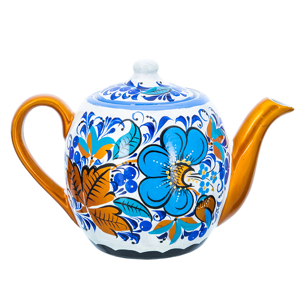 Чайник 0,5 л «Цветы». Хохлома - интернет магазин Русь Велика я 