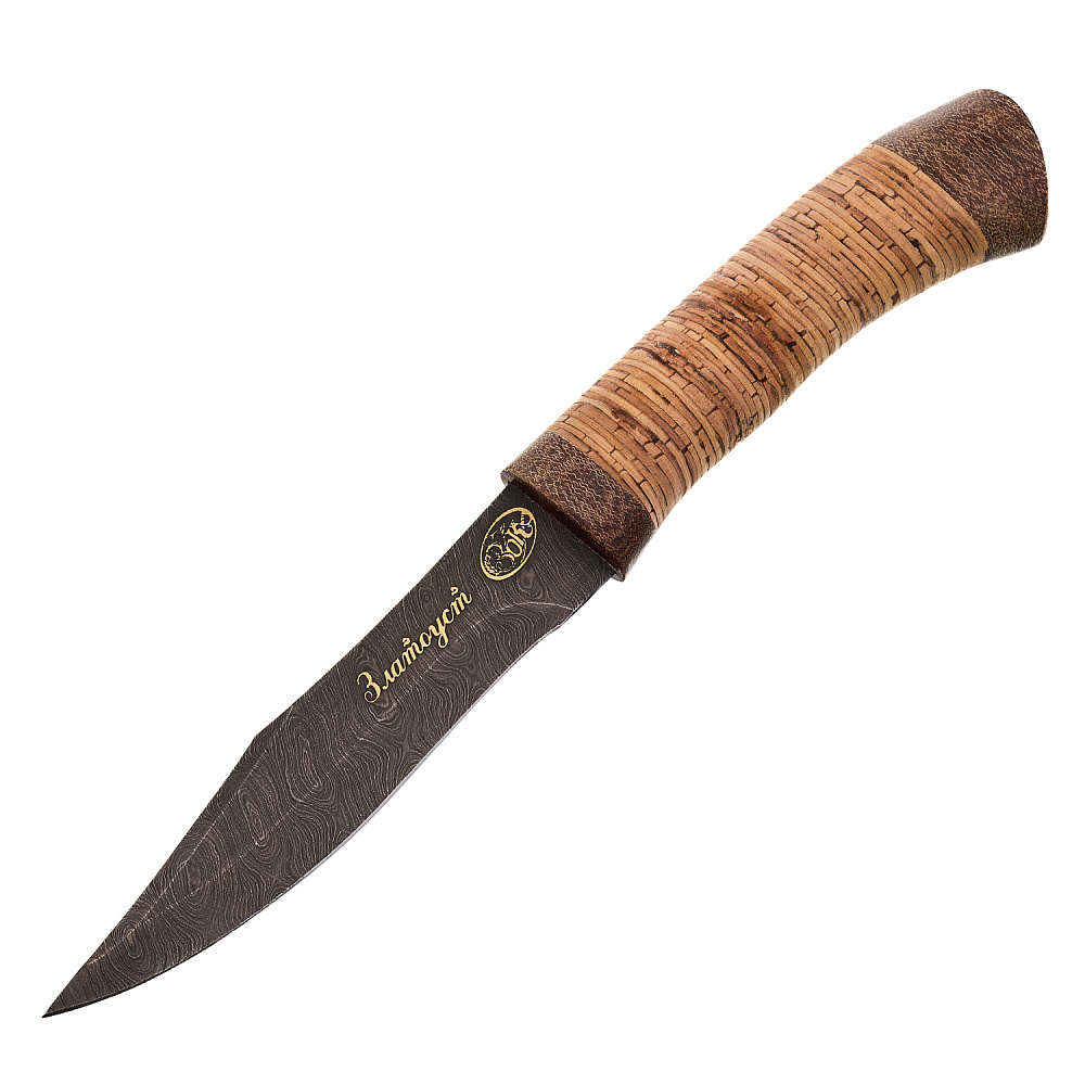 Нож сувенирный из дамасской стали «Олимп-6». Златоуст - интернет магазин Русь Велика я фото 1
