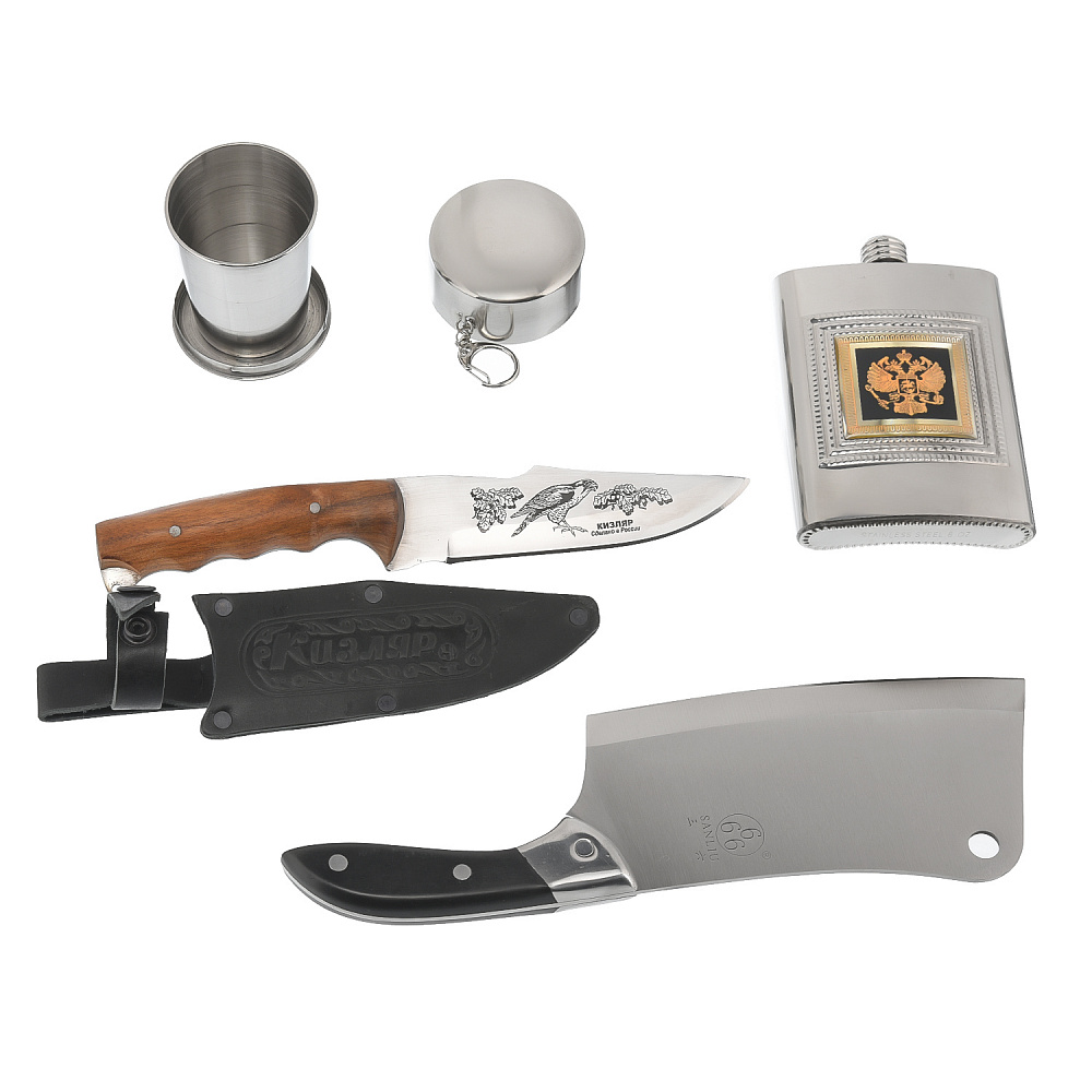 Шашлычный набор в кожаном футляре «Колчан» - интернет магазин Русь Велика я фото 1