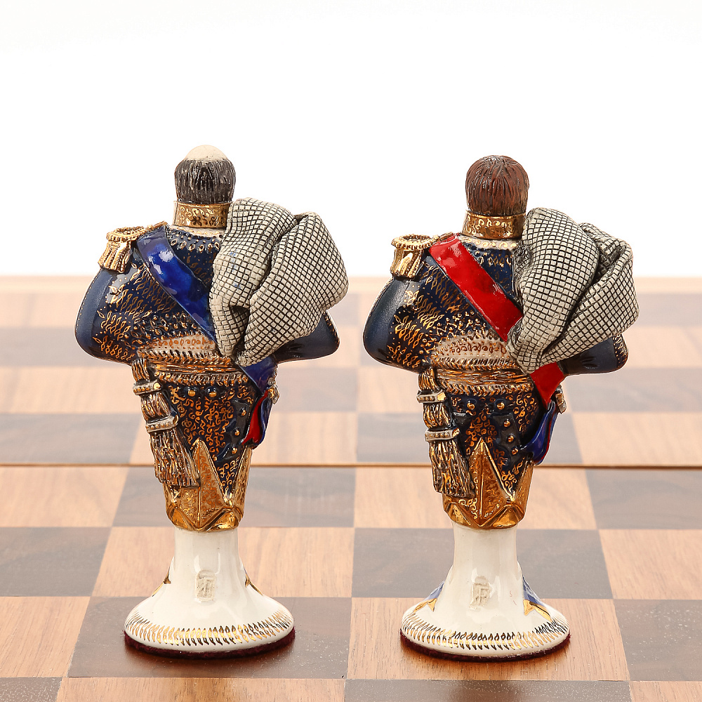 Шахматы деревянные «Бородино» с фарфоровыми фигурами 56х56 см - интернет магазин Русь Велика я фото 11