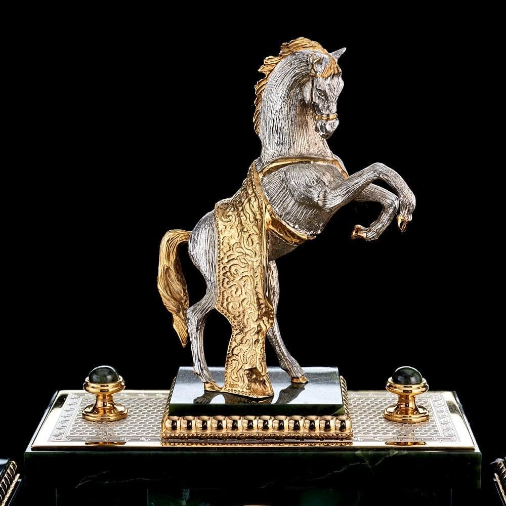 Настольный набор для руководителя «Конь». Златоуст - интернет магазин Русь Велика я фото 3