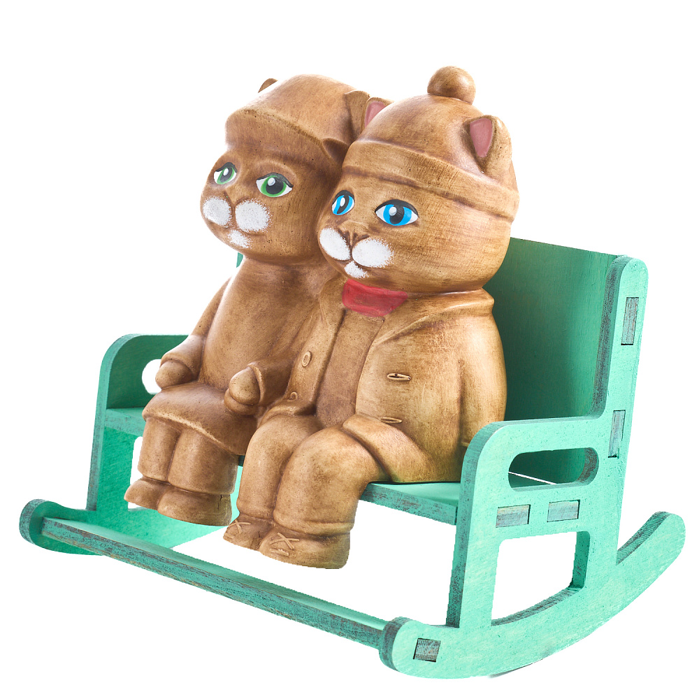 201837  Сувенир КОМПОЗИЦИЯ  КОТЫ «ПЕРВАЯ ЛЮБОВЬ» 14 см Б08 - интернет магазин Русь Велика я фото 3