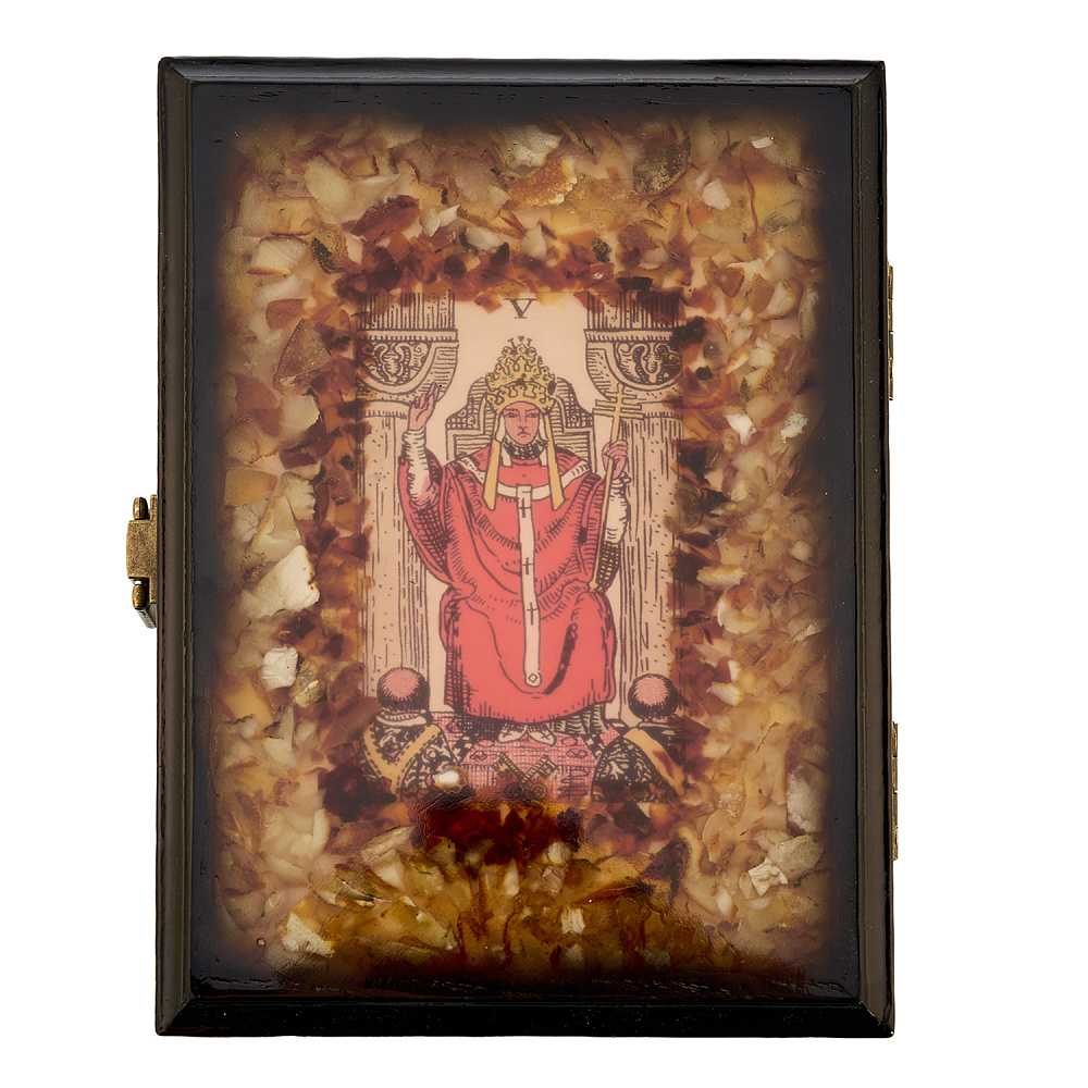 Шкатулка янтарная с картами Таро - интернет магазин Русь Велика я фото 1