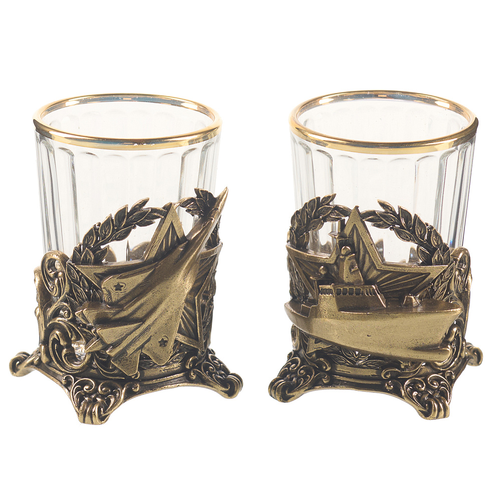 Набор стопок «Корабли и самолеты» - интернет магазин Русь Велика я 