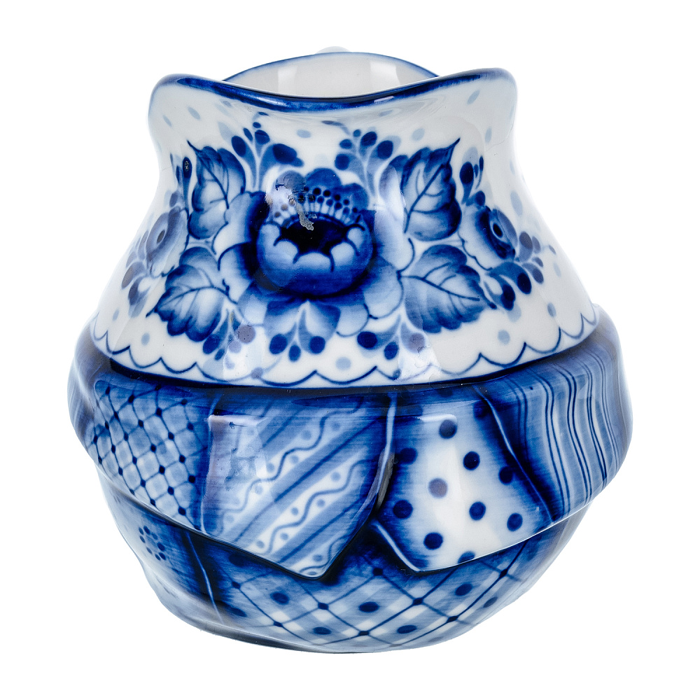 Чайный сервиз на 6 персон «Скоморошьи забавы». Гжель - интернет магазин Русь Велика я фото 10