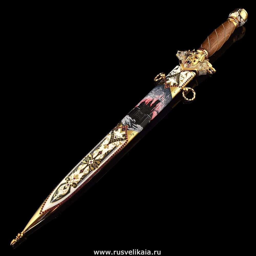 Кинжал сувенирный украшенный. Златоуст - интернет магазин Русь Велика я фото 1