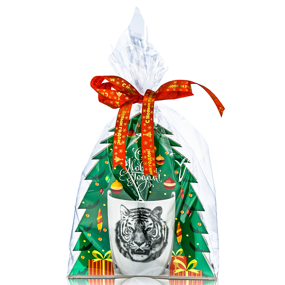 Кружка фарфоровая «Тигр» 300 мл - интернет магазин Русь Велика я 