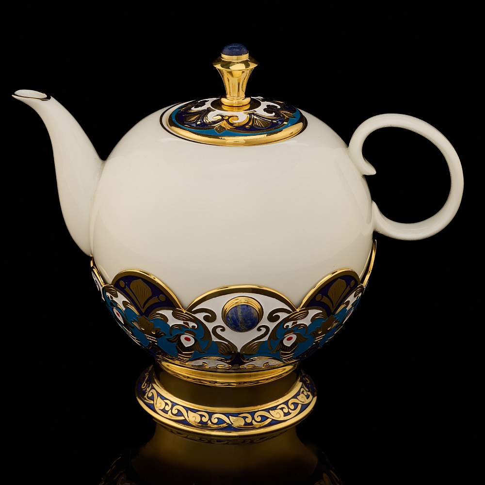 Самовар 3 л с сервизом на 4 персоны «Чаепитие». Златоуст - интернет магазин Русь Велика я фото 7