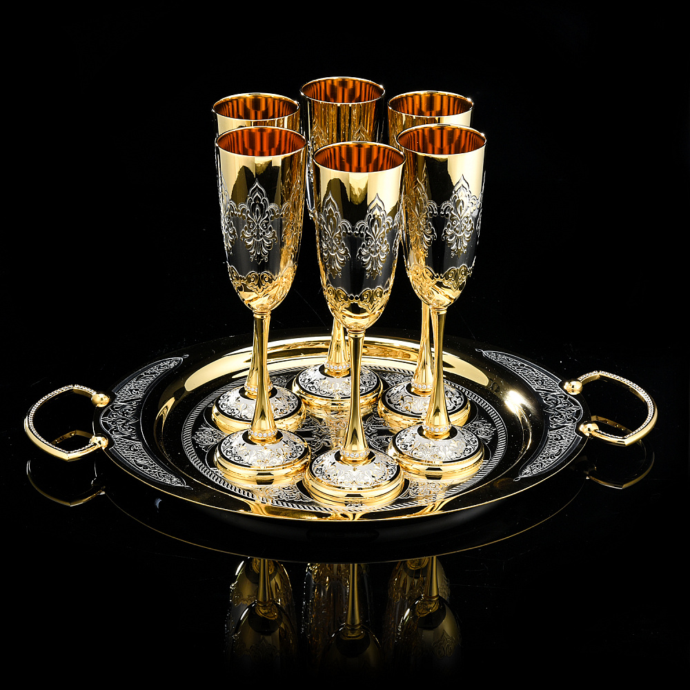 Питейный набор на 6 персон «Царский». Златоуст - интернет магазин Русь Велика я фото 3