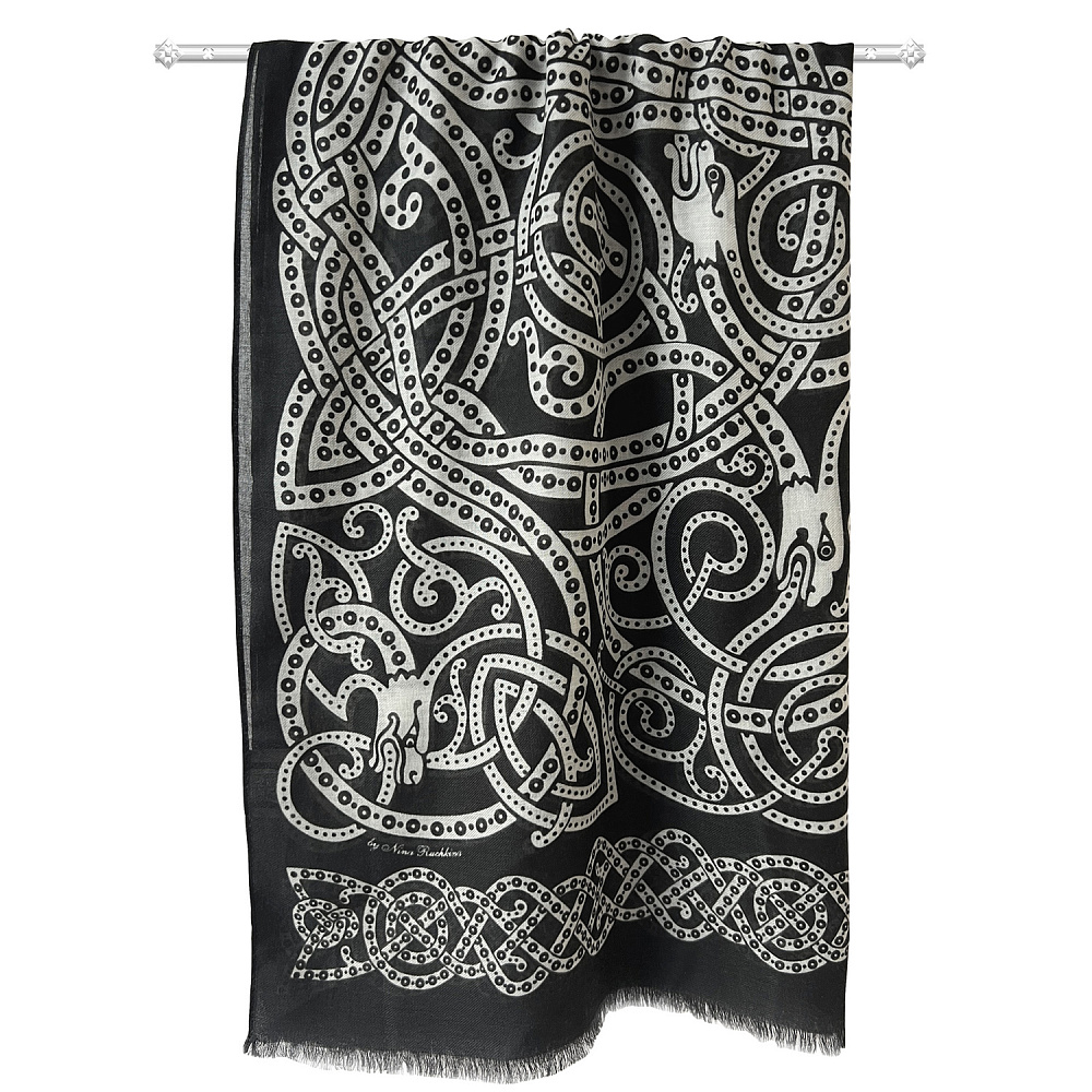 Шарф шерстяной «Русский витязь» 80х180 см - интернет магазин Русь Велика я фото 4