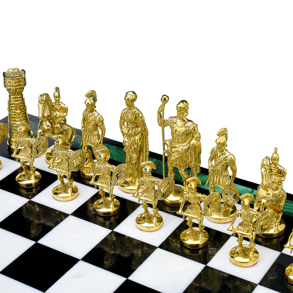 Шахматы из камня «Римские» 39х39 см - интернет магазин Русь Велика я фото 11