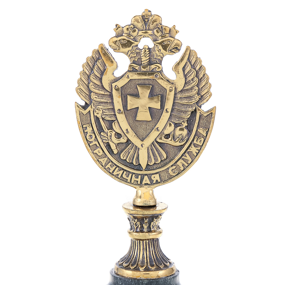 Бронзовая статуэтка «Герб пограничной службы» - интернет магазин Русь Велика я фото 4
