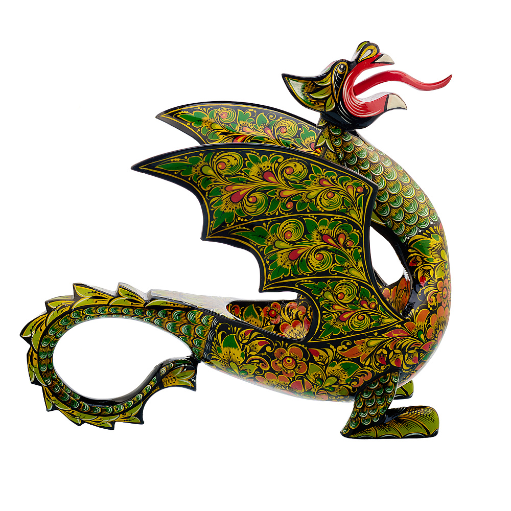 Братина «Дракон». Хохлома - интернет магазин Русь Велика я 