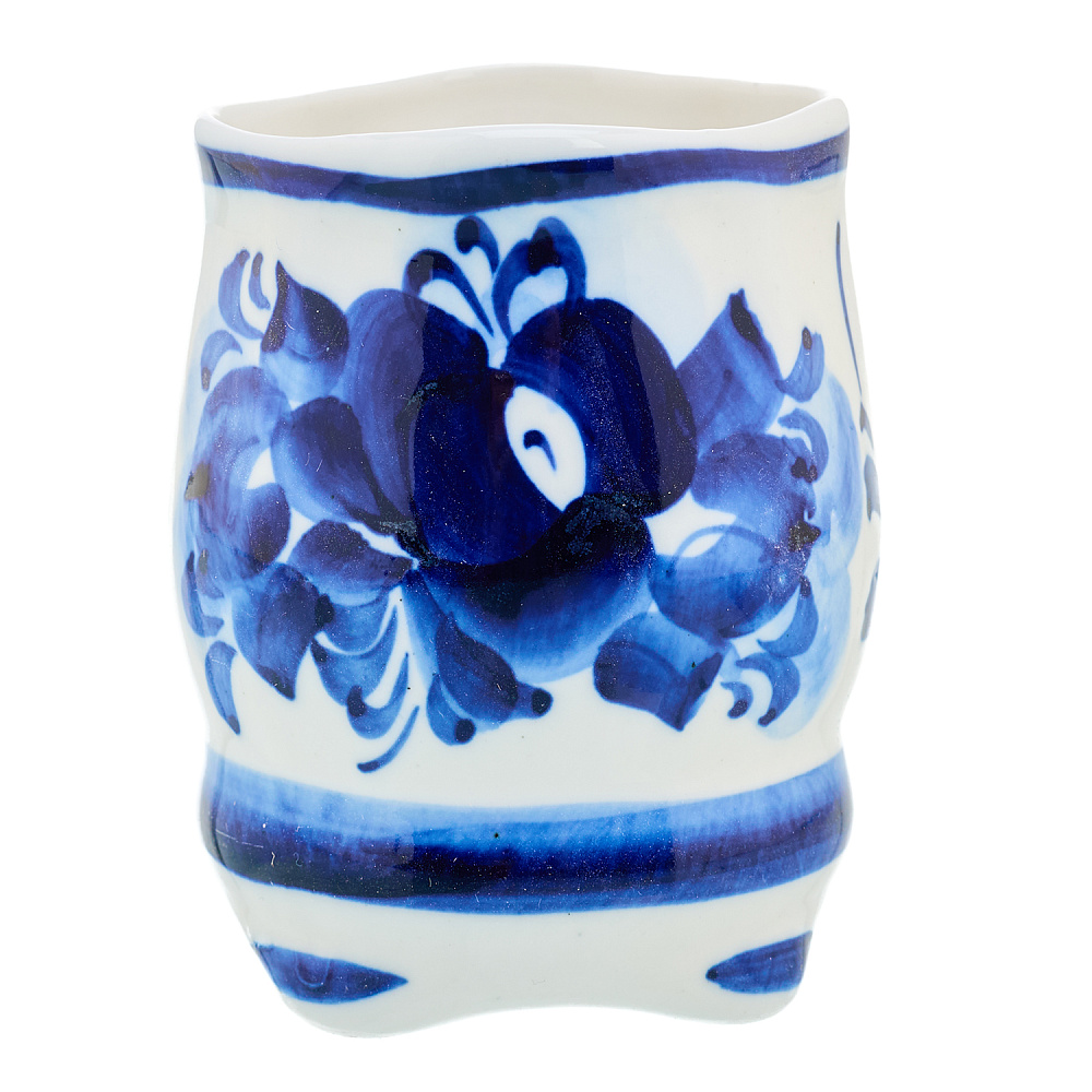 Штоф со стопками «Паровоз». Гжель - интернет магазин Русь Велика я фото 7