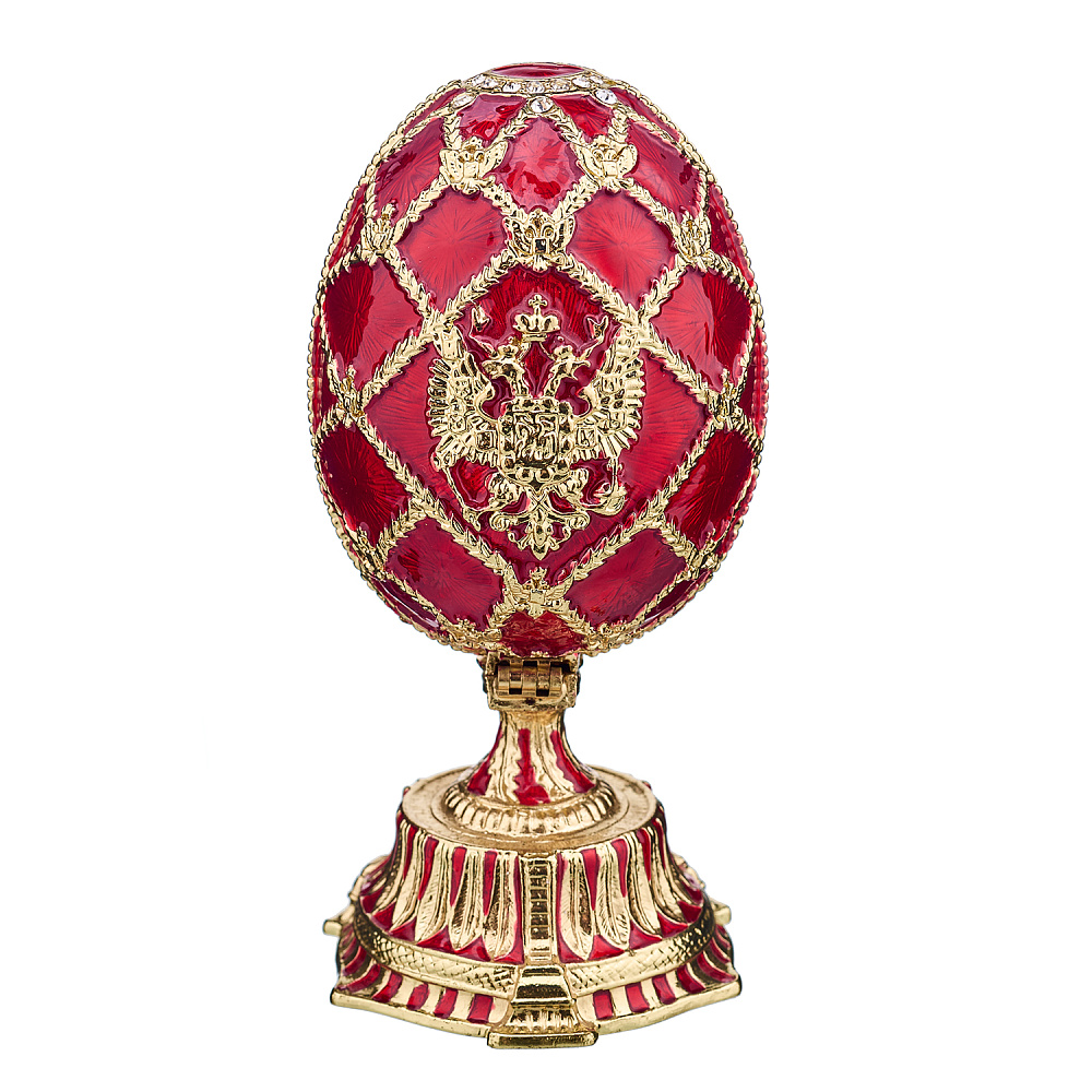 Пасхальное яйцо-шкатулка «Корона». Традиции Фаберже - интернет магазин Русь Велика я 