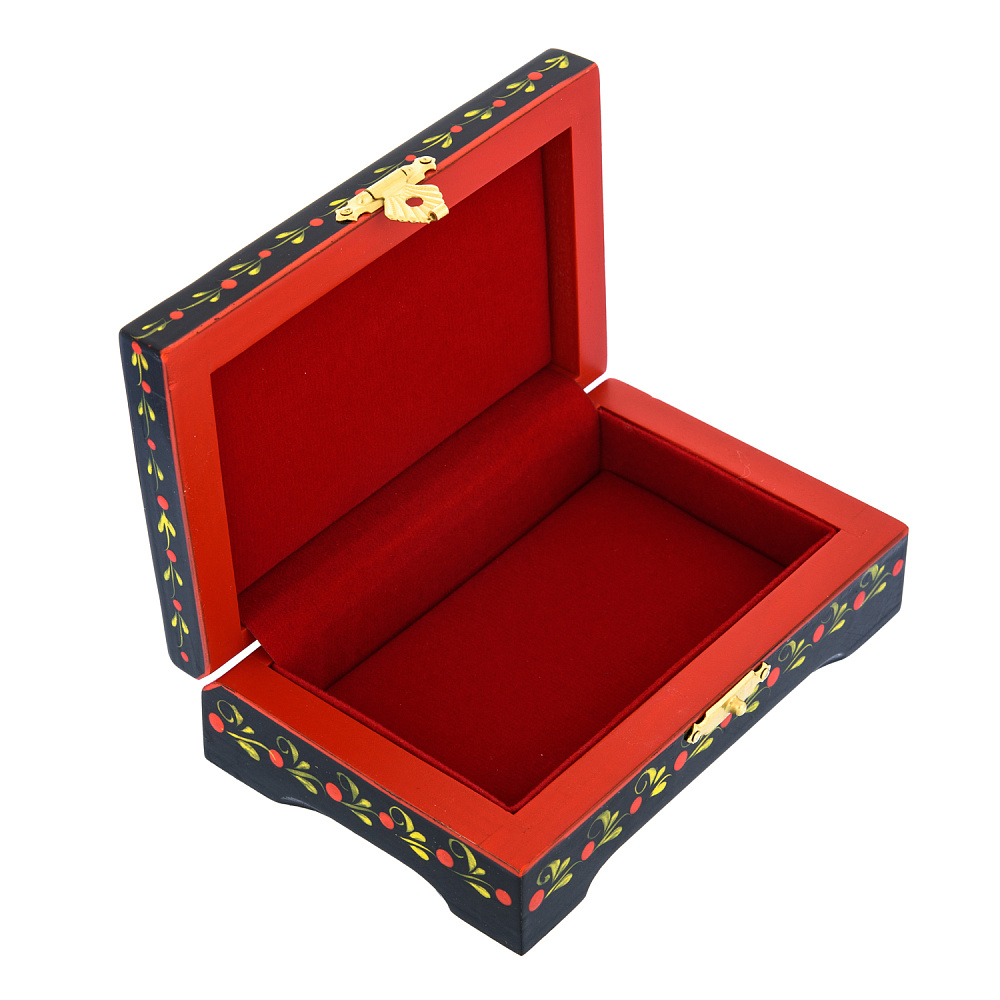 Шкатулка «Птица и рябина». Хохлома - интернет магазин Русь Велика я фото 2