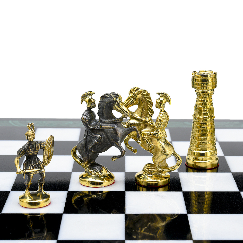 Шахматы из камня «Римские» 39х39 см - интернет магазин Русь Велика я фото 4