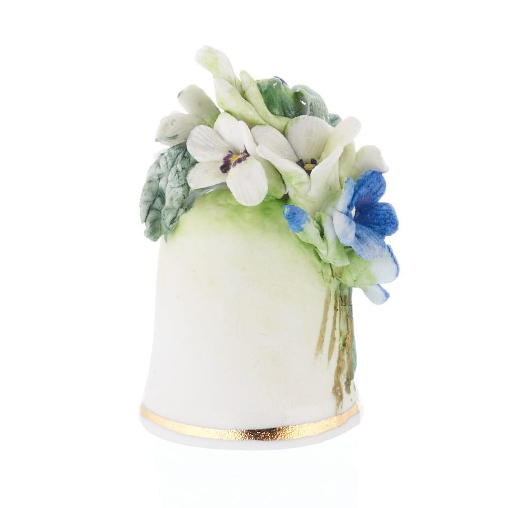 Наперсток фарфоровый «Цветы» с ручной лепкой - интернет магазин Русь Велика я фото 20