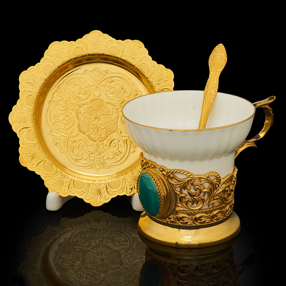 Кофейная пара «Малахит». Златоуст - интернет магазин Русь Велика я 