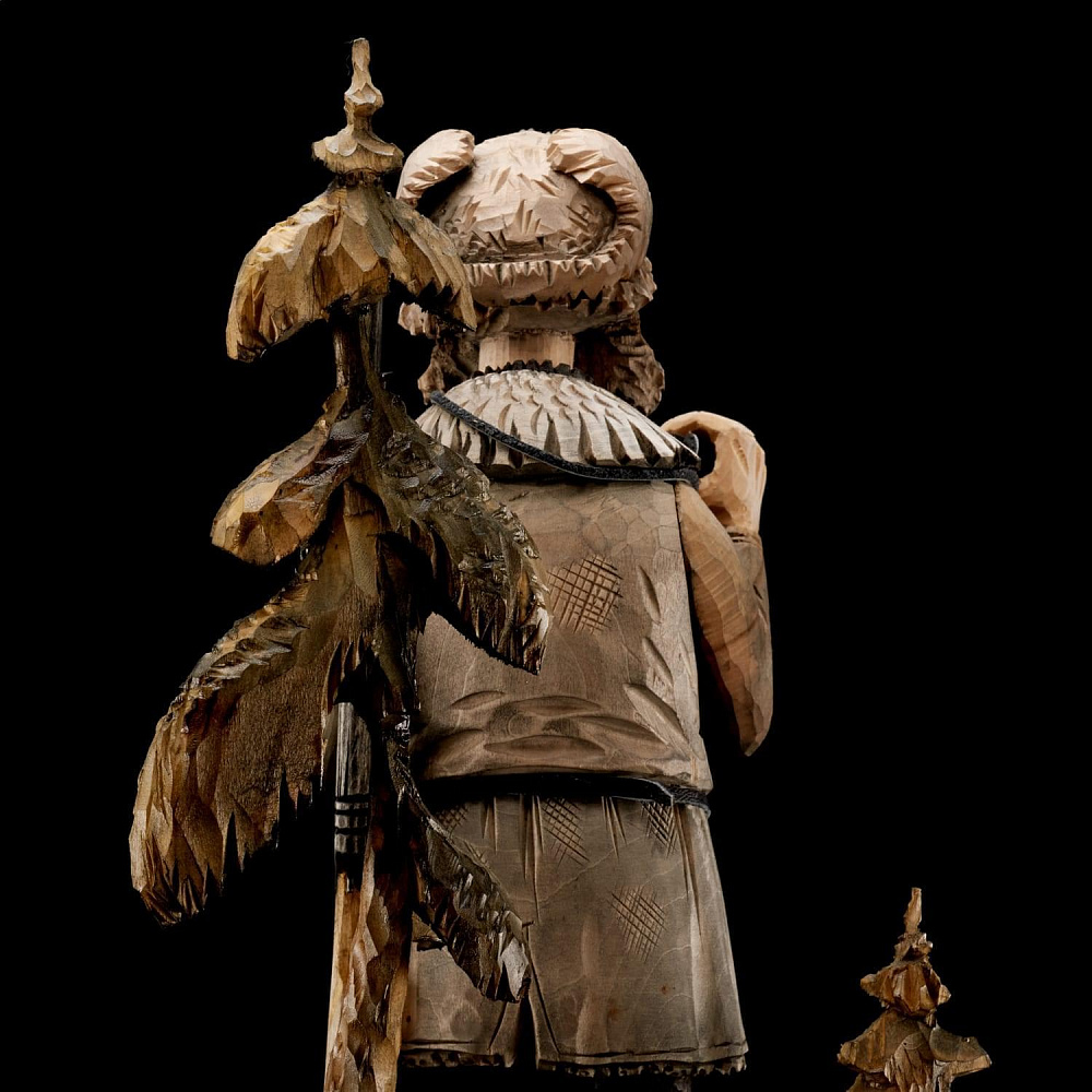 Резьба по дереву часы «Охотник» - интернет магазин Русь Велика я фото 5