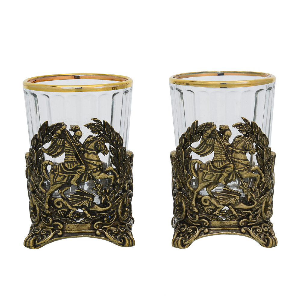 Набор стопок «Георгий Победоносец» - интернет магазин Русь Велика я 