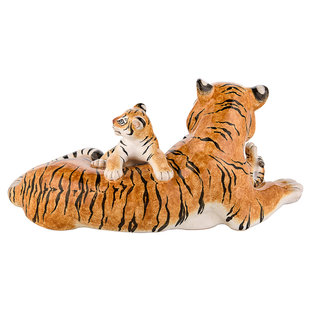 Керамическая скульптура «Тигрица с тигрятами» - интернет магазин Русь Велика я фото 6
