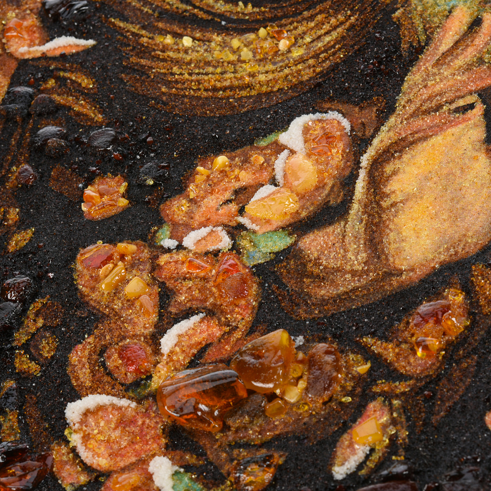 Картина янтарная «Богиня цветов» 60х40 см - интернет магазин Русь Велика я фото 4