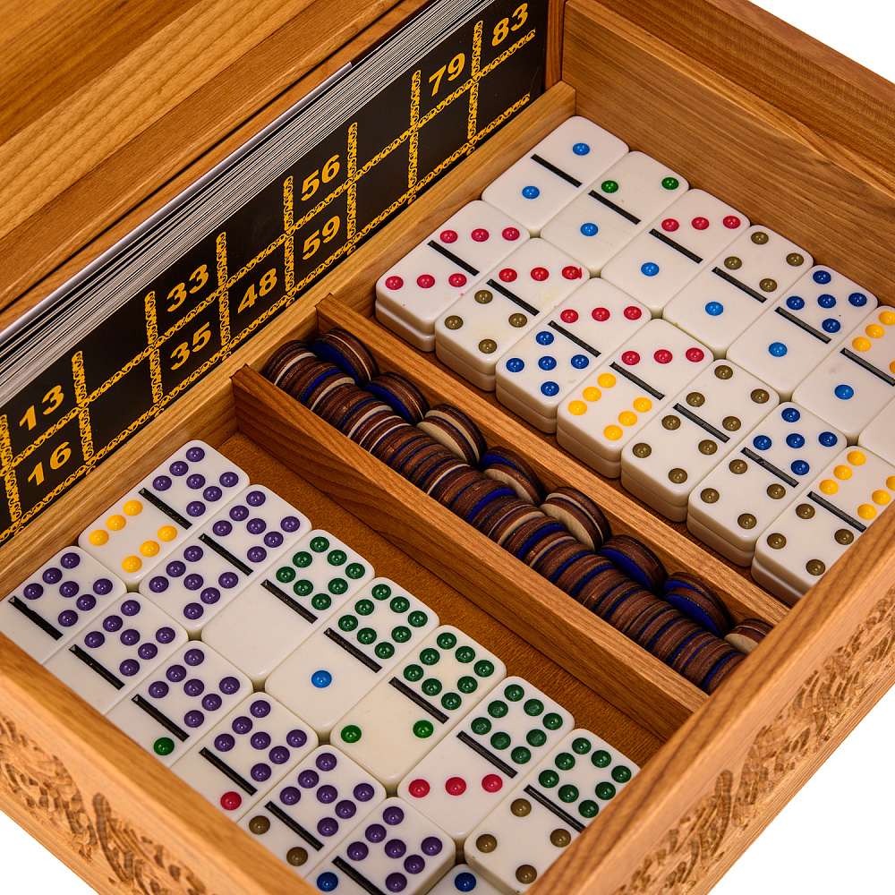 Русское лото в резной шкатулке из ясеня «Запорожцы пишут письмо турецкому султану» - интернет магазин Русь Велика я фото 7