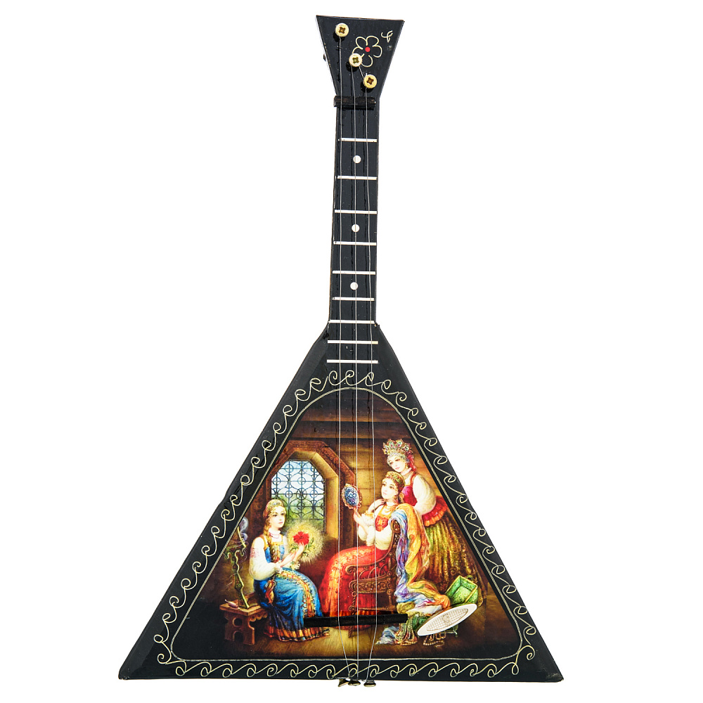 Балалайка сувенирная с росписью «Аленький цветочек» - интернет магазин Русь Велика я 