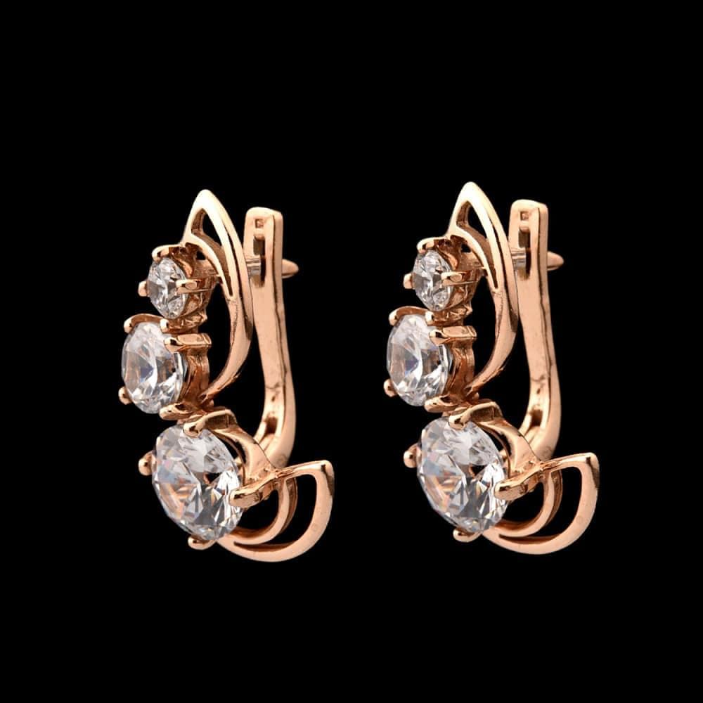 Серьги с фианитовыми вставками 6,87 гр. Серебро 925* - интернет магазин Русь Велика я фото 1