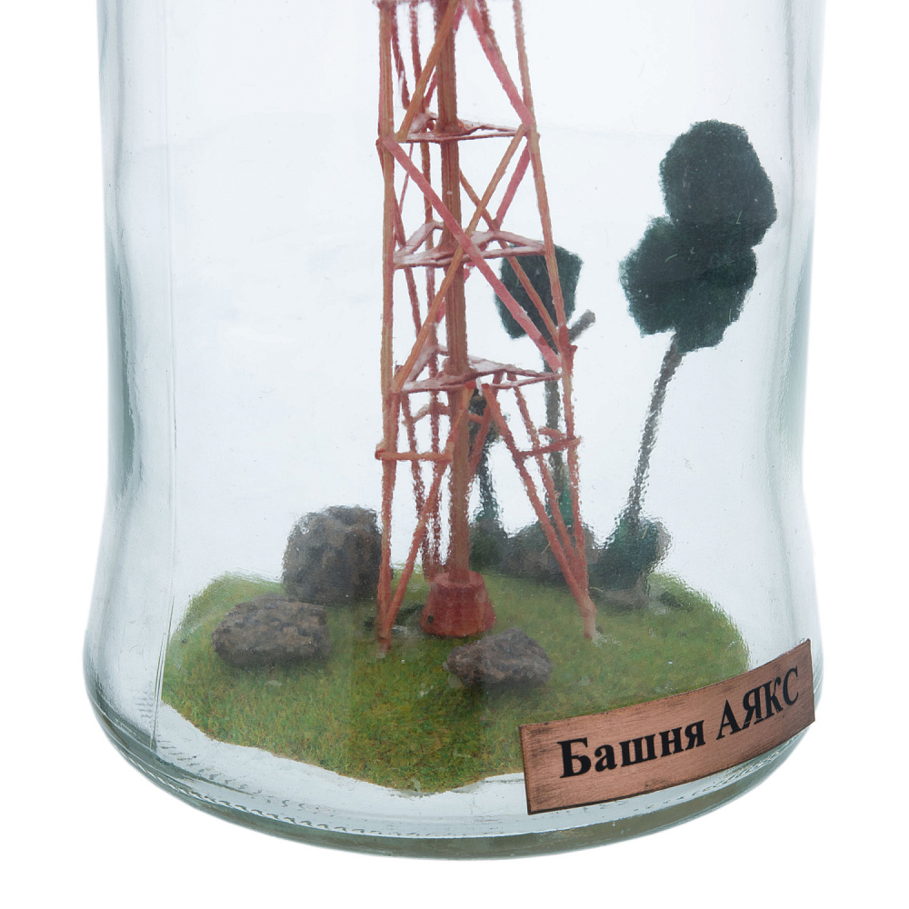 Модель в бутылке «Башня Аякс» - интернет магазин Русь Велика я фото 1