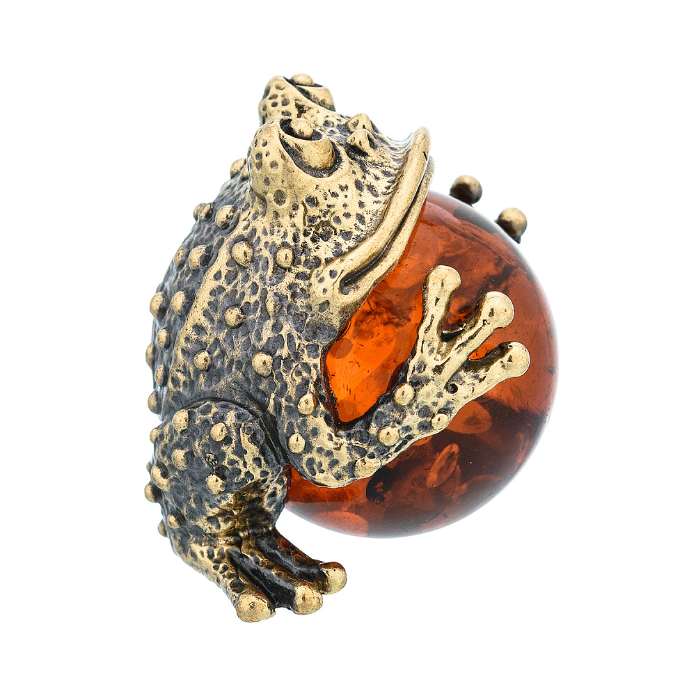 Статуэтка с янтарем «Жаба Удача» - интернет магазин Русь Велика я фото 3