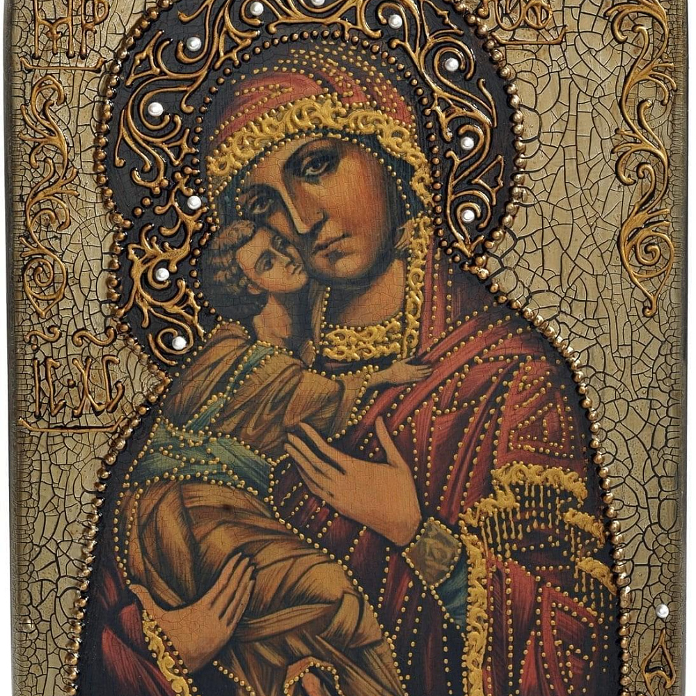 Икона «Владимирская икона Божией Матери» 15 х 20 см - интернет магазин Русь Велика я фото 3