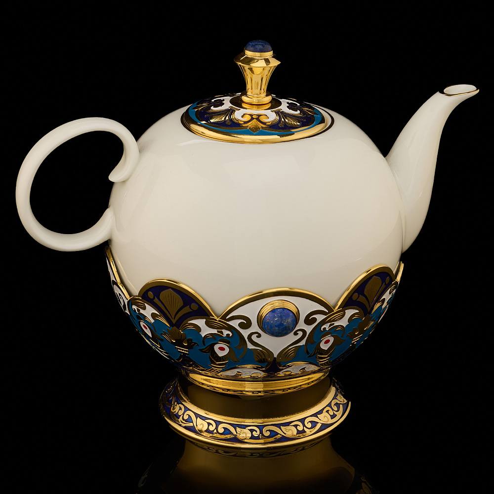 Самовар 3 л с сервизом на 4 персоны «Чаепитие». Златоуст - интернет магазин Русь Велика я фото 10