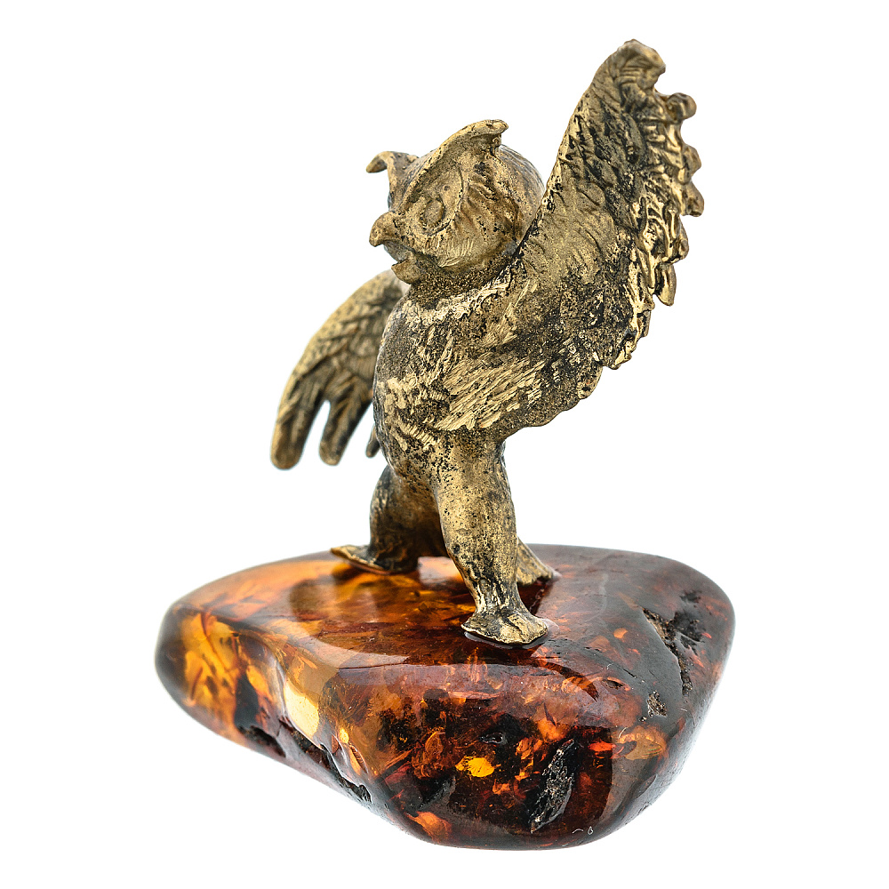 Статуэтка с янтарем «Филин» - интернет магазин Русь Велика я фото 2
