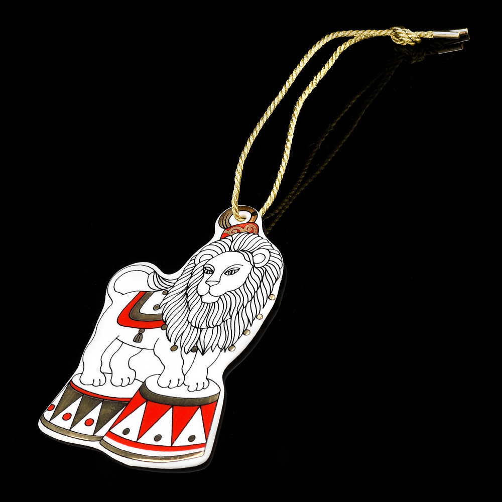 Елочная игрушка «Лев. Гранд цирк». ИФЗ - интернет магазин Русь Велика я 