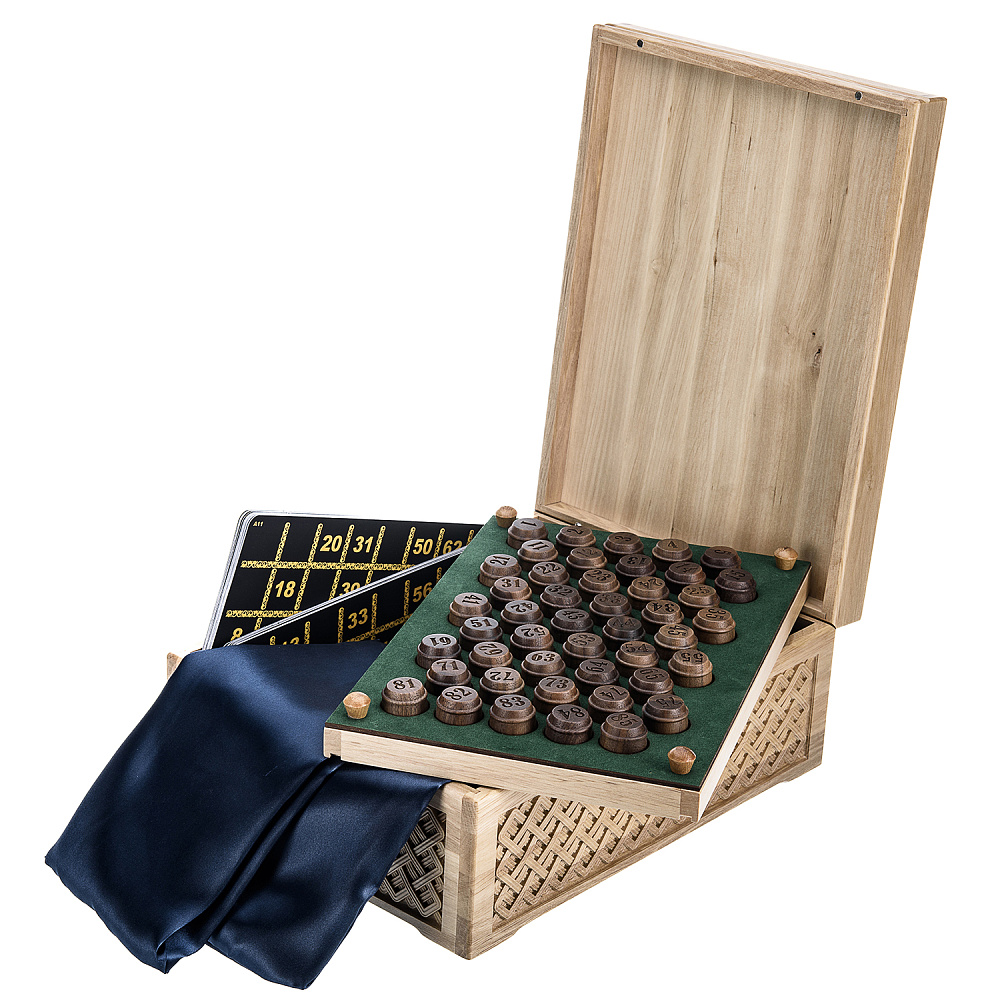 Русское лото в резной шкатулке из граба «Вещий Олег» - интернет магазин Русь Велика я фото 1