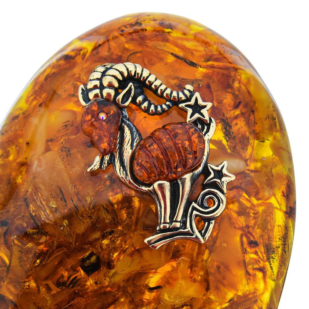 Шкатулка из янтаря «Сердце. Знак зодиака Козерог» - интернет магазин Русь Велика я фото 3