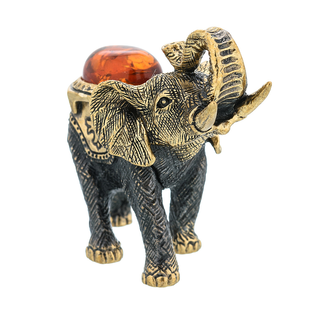 Статуэтка с янтарем «Слон Лаос» - интернет магазин Русь Велика я фото 1