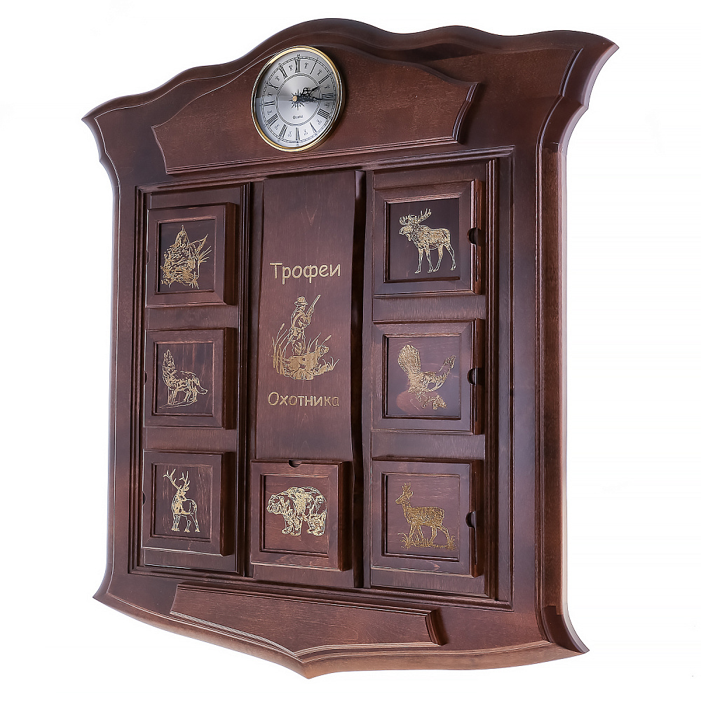 Настенное деревянное панно-щит «Трофеи охотника» - интернет магазин Русь Велика я фото 1