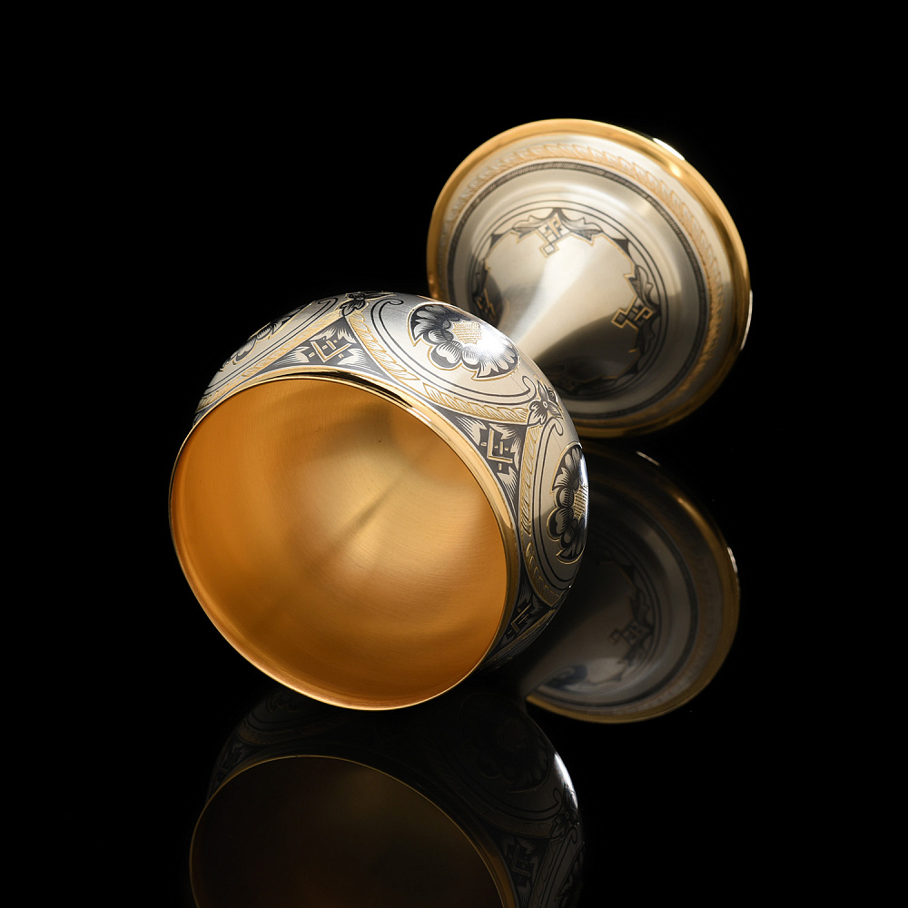 Кубок из серебра 925* с чернением. Вес 190,74 г - интернет магазин Русь Велика я фото 2