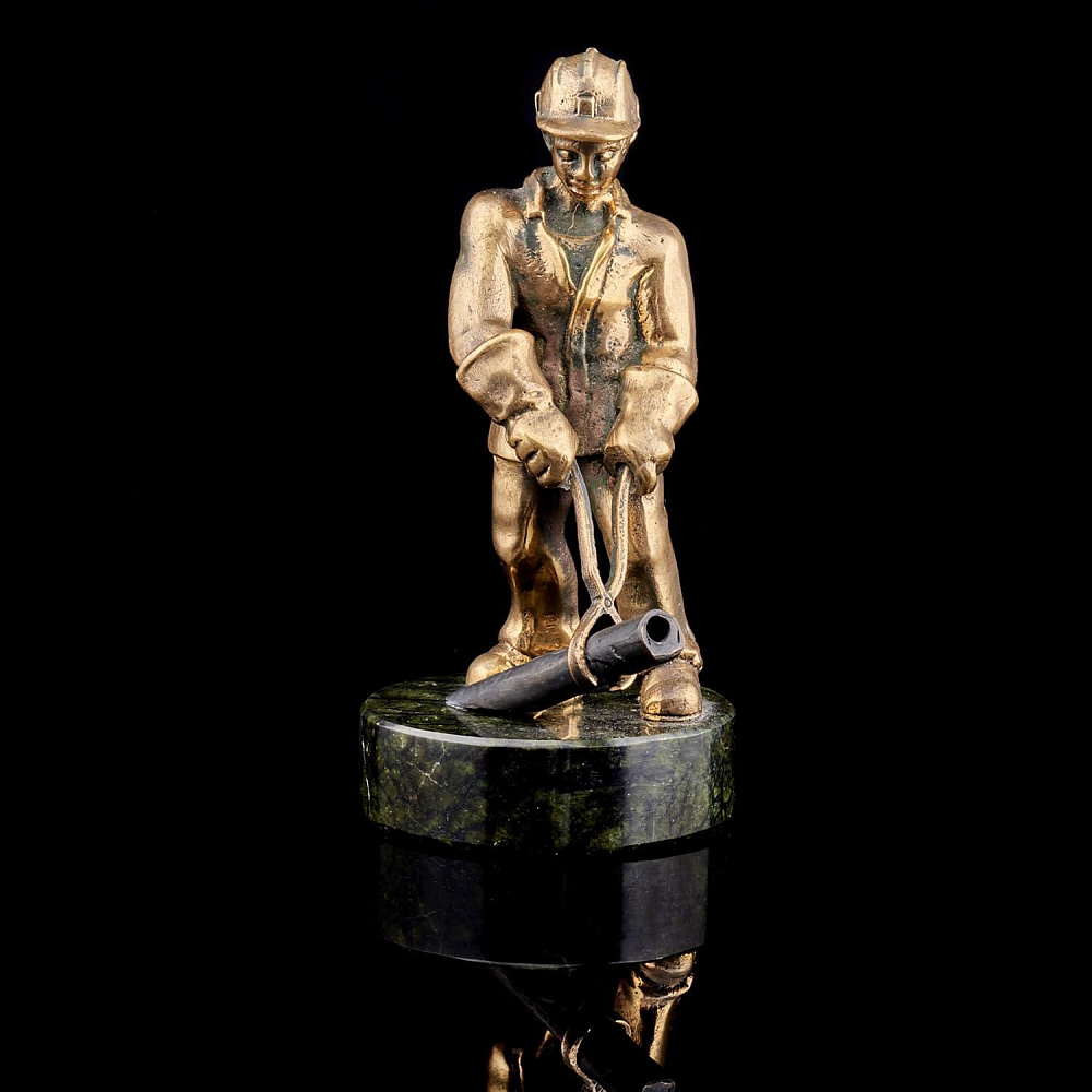 Бронзовая статуэтка «Трубопрокатчик» - интернет магазин Русь Велика я фото 2