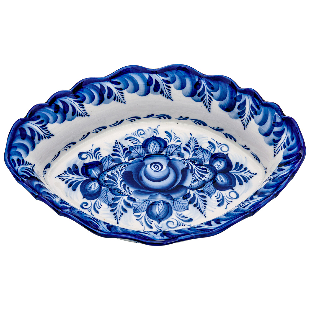 Лоток для заливного. Гжель - интернет магазин Русь Велика я фото 1